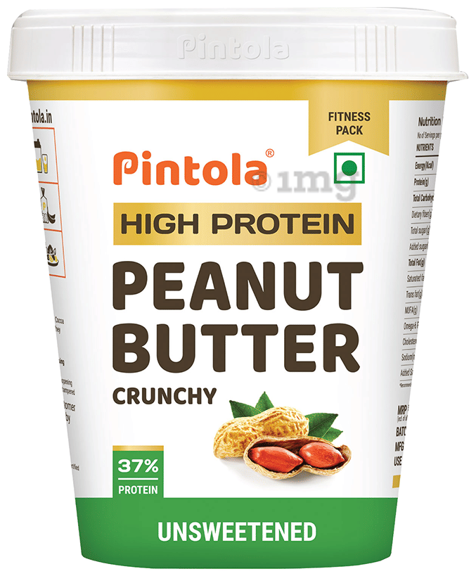 Pintola High Protein Peanut Butter Crunchy Unsweetened