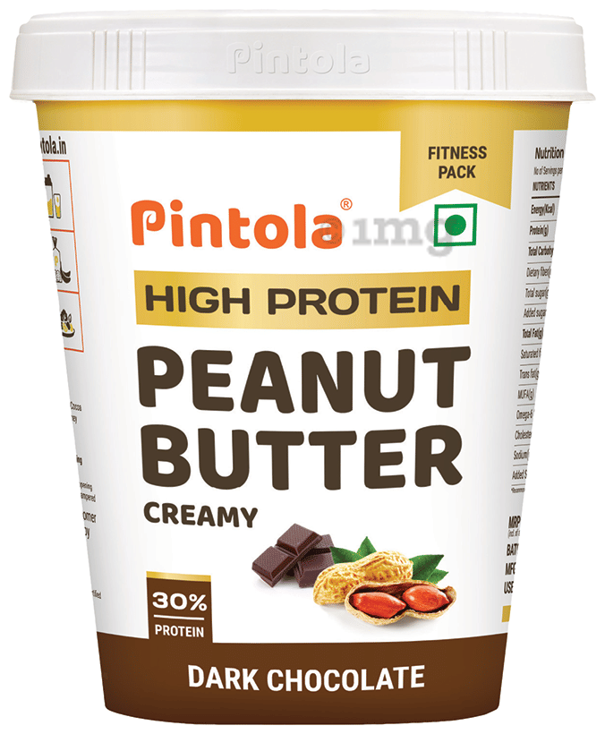 Pintola High Protein Peanut Butter Creamy Dark Chocolate