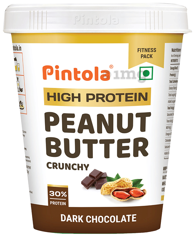 Pintola High Protein Peanut Butter Crunchy Dark Chocolate
