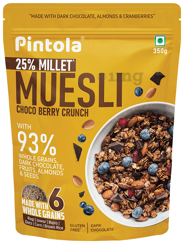 Pintola Muesli Choco Berry Crunch Gluten Free Dark Chocolate