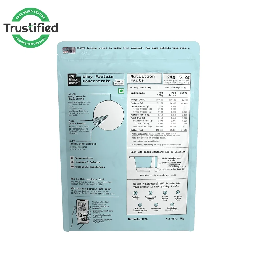 Only What's Needed Whey Protein Concentrate